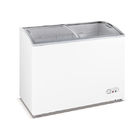 Sliding Curved Glass Door Commercial Chest Freezer 295L Capacity For Ice Cream