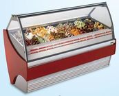 480L Stainess Steel Ice Cream Showcase Freezer With Digital Temperature Controller 1568mm Length