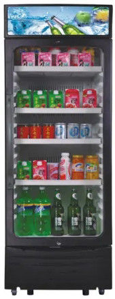 350L Upright Display Fridge , Auto Defrost Refrigerated Display Cooler